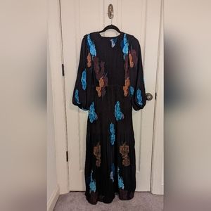 Sara Navon Floral Feminine Devora Maxi Dress
